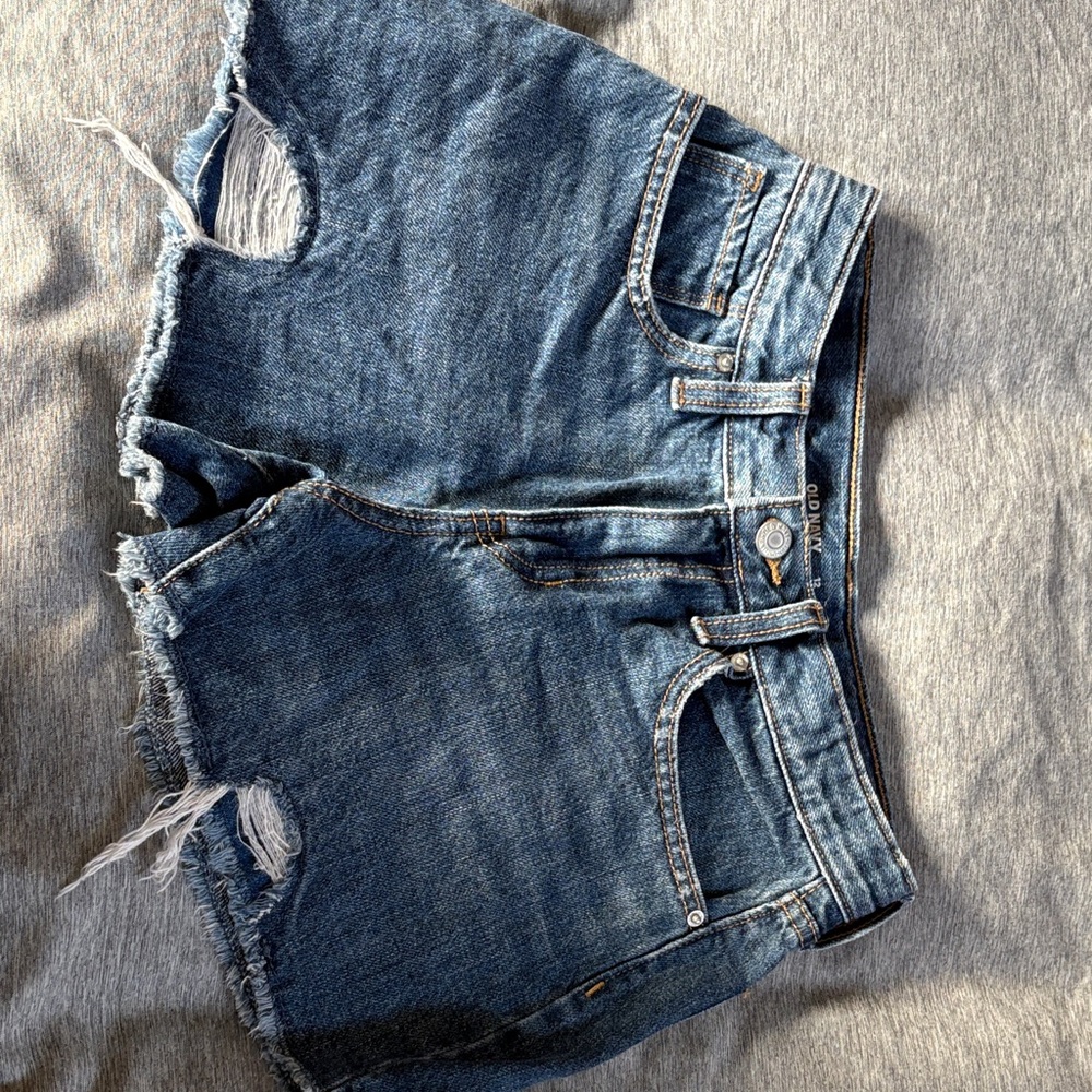 Youth Girls Distressed Denim Shorts